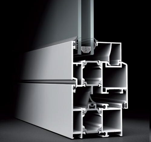 Système de portes et fenêtres en aluminium 64T