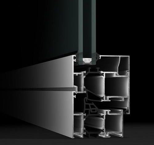 Système de portes et fenêtres en aluminium 70T